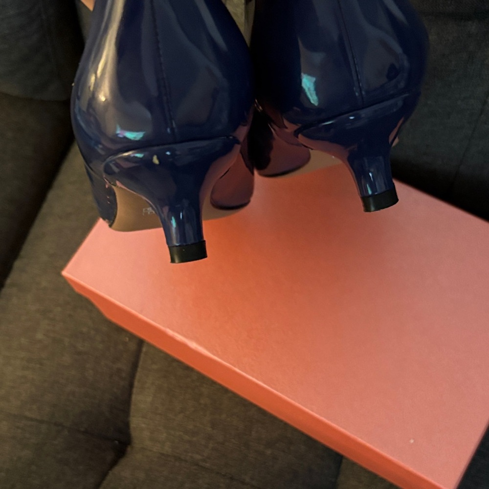 Elegant Navy Blue Women's Shoes - Picture 3 of 8